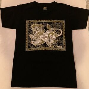 My Dream Thailand Black T-Shirt Raised Dragon Design Women’s Medium